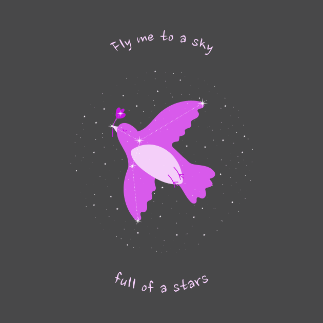 Bird In The Night Sky by Tip Top Tee's