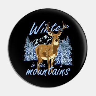 Winter In The Mountains Pin