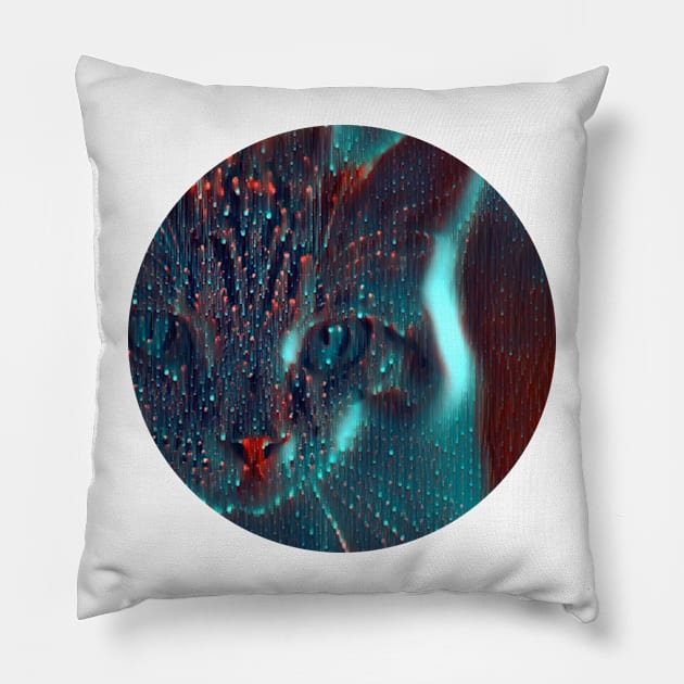 Catlike mycat, revolution for cats Pillow by GoranDesign