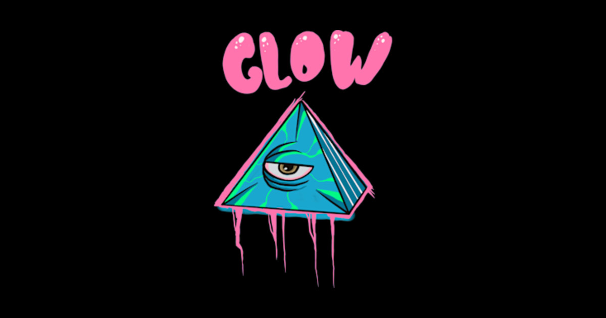 glow triangle - Illustrations - Sticker | TeePublic