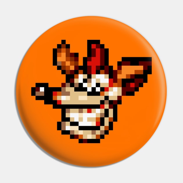 Pixel Crash Bandicoot Pin by spookpuke