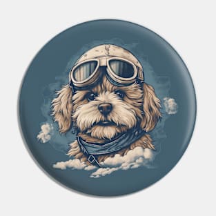 Aviator Maltipoo Pin