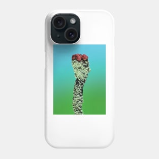 Cladonia lichen under the microscope Phone Case