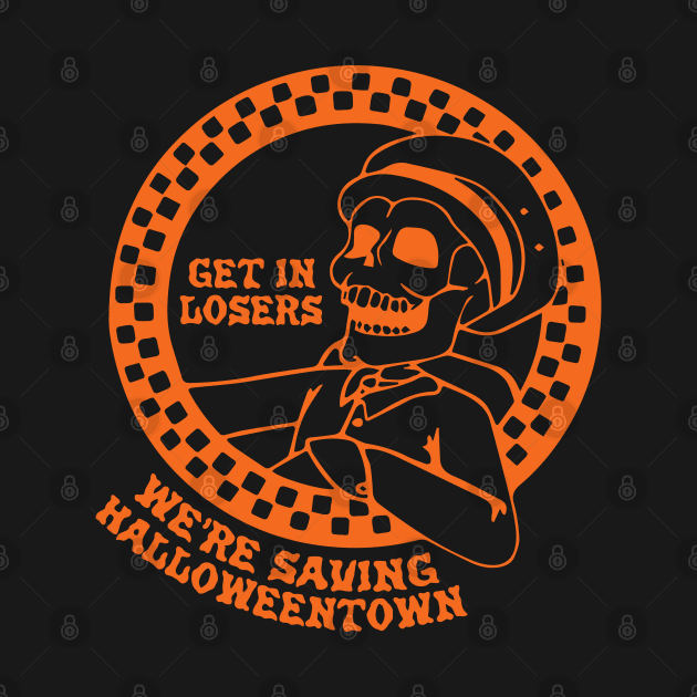 Get In Losers We're Saving HalloweenTown, Car Vinyl Decal, Bumper by yass-art