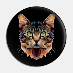 calm cat Pin