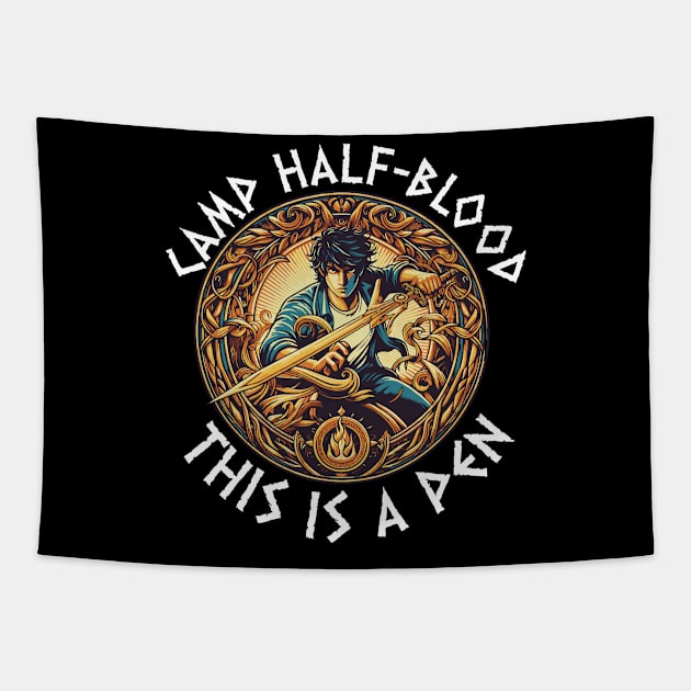 camp half blood - this is a pen - Camp Half-Blood percy jackson Tapestry by whatyouareisbeautiful