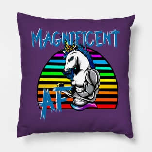 Swole Magnificent Unicorn Pillow