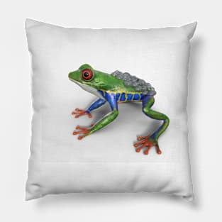 Frog/Red-Eyed Amazon Tree Frog (Agalychnis Callidryas)3d rendering Pillow