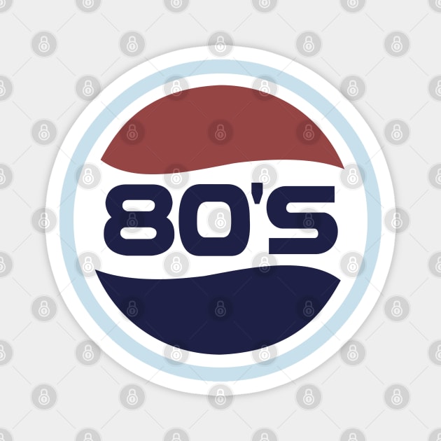 Retro logo for nostalgic 70s and 80s style Magnet by DaveLeonardo