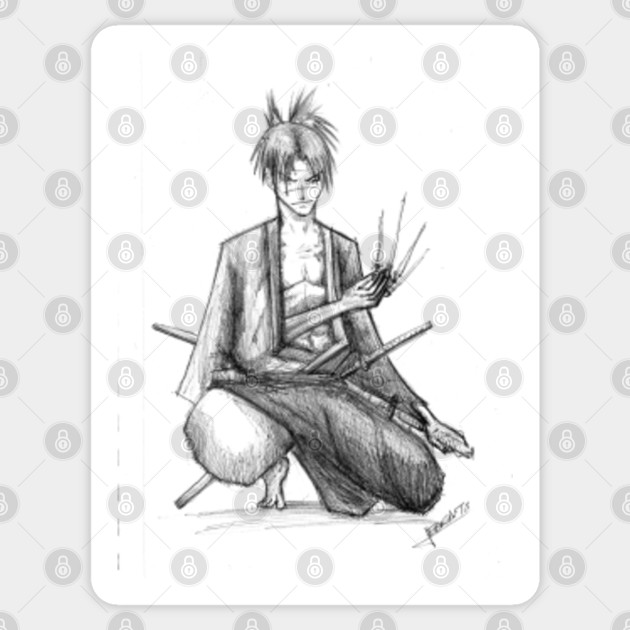 Manji The Blade Of The Immortal Samurai Sticker Teepublic
