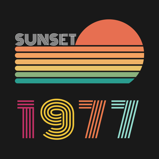 Sunset Retro Vintage 1977 by Happysphinx