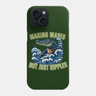 Wave-Maker Alligator Phone Case