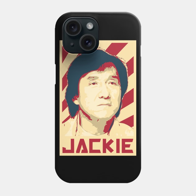 Jackie Chan Retro Propaganda Phone Case by Nerd_art