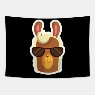 Cool looking Llama with sunglasses Tapestry