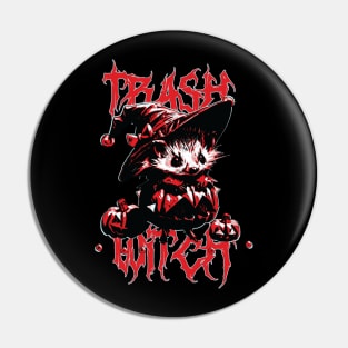 Trash Witch Possum Design Pin