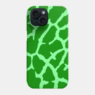 Green Giraffe Print Phone Case