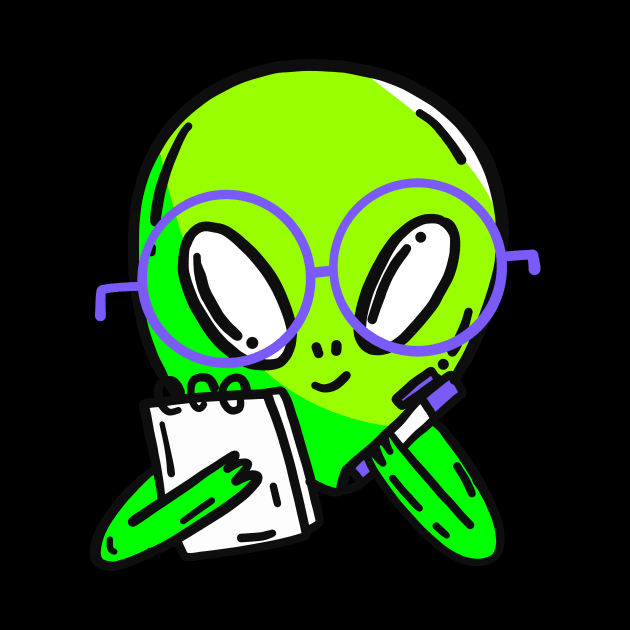 Confident Alien Space Alien Funny Alien Space Men by rjstyle7