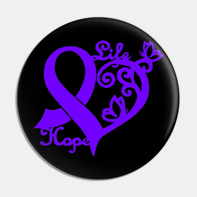 Heart life heart awareness ribbon Pin by CaitlynConnor