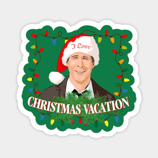 I Love Christmas Vacation Magnet by mosgraphix