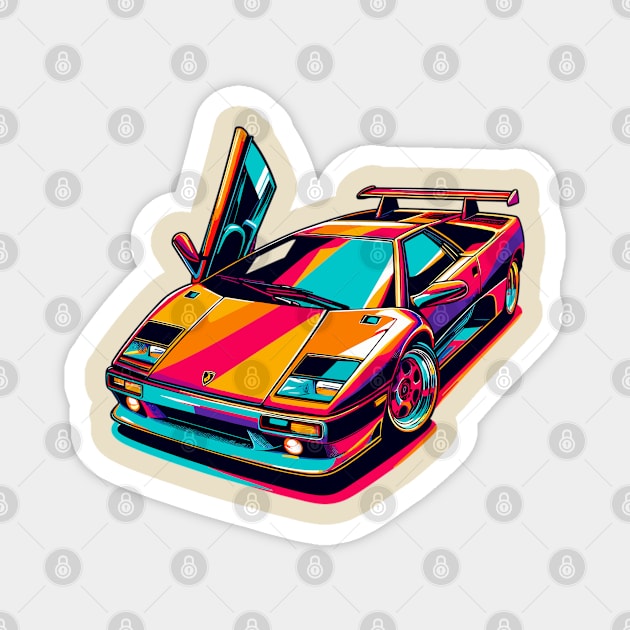 Lamborghini Diablo Magnet by Vehicles-Art