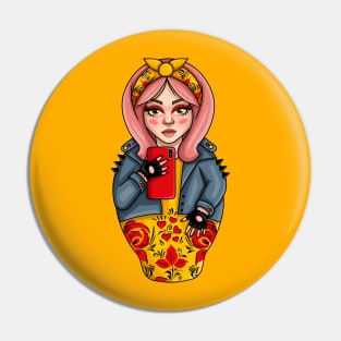 Russian doll Pin