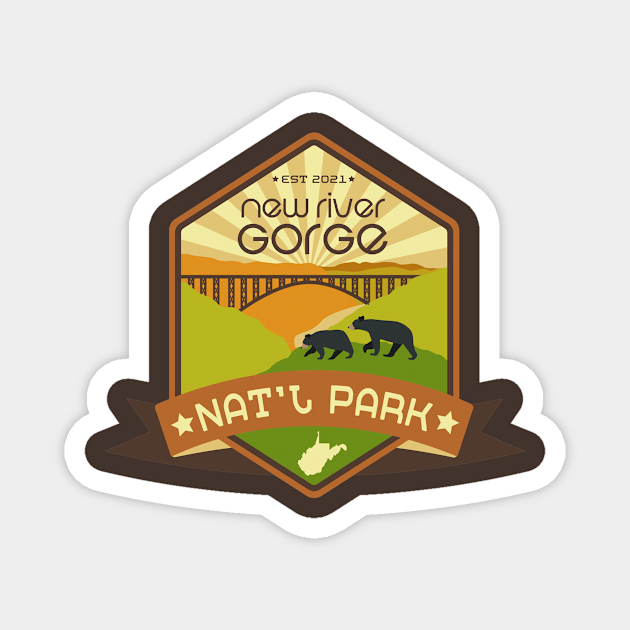 New River Gorge National Park New River Gorge Magnet TeePublic