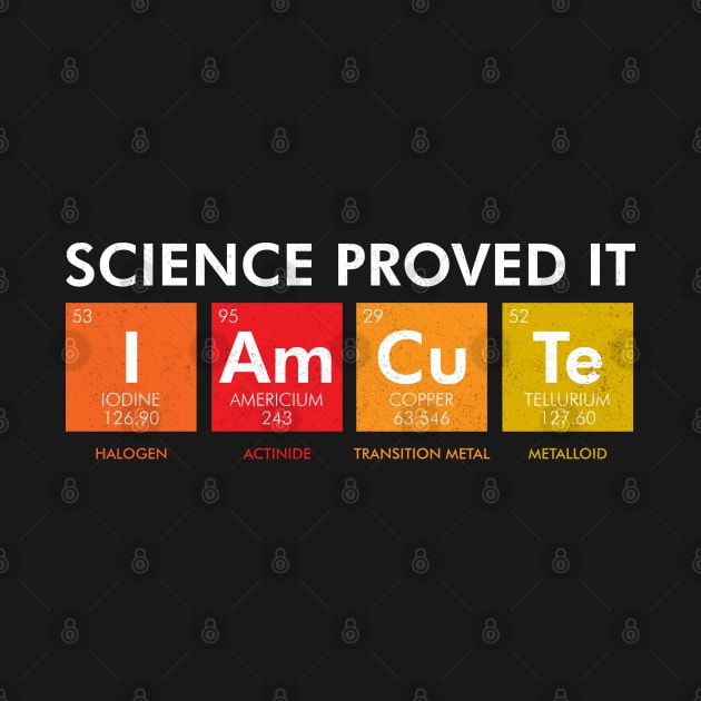 Science Proved It I Am Cute by Jay Diloy