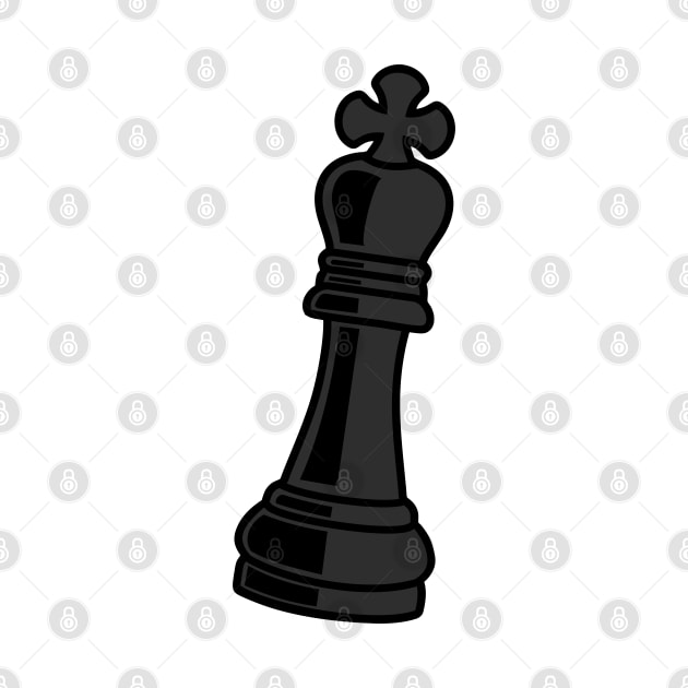 Chess piece king black by ShirtyLife