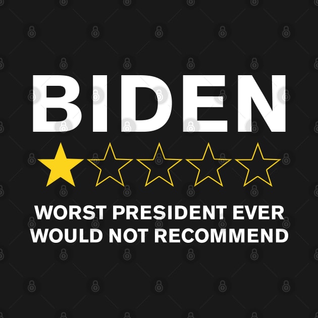 Biden Worst President Ever very bad would not recommend by stuffbyjlim