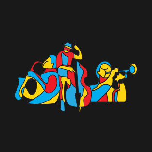 Colorful Modern Musical Design T-Shirt