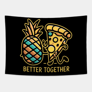 Pineapple on pizza Tapestry