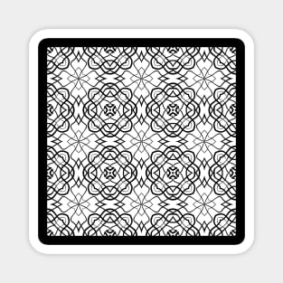 Abstract monochrome pattern Magnet