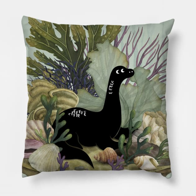 Tiny Nessie Pillow by littleclyde