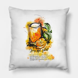 orange juice Pillow