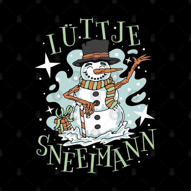 Lüttje Sneeikeerl Little Snowman by DormIronDesigns