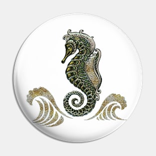 Wonderful elegant fantasy seahorse Pin