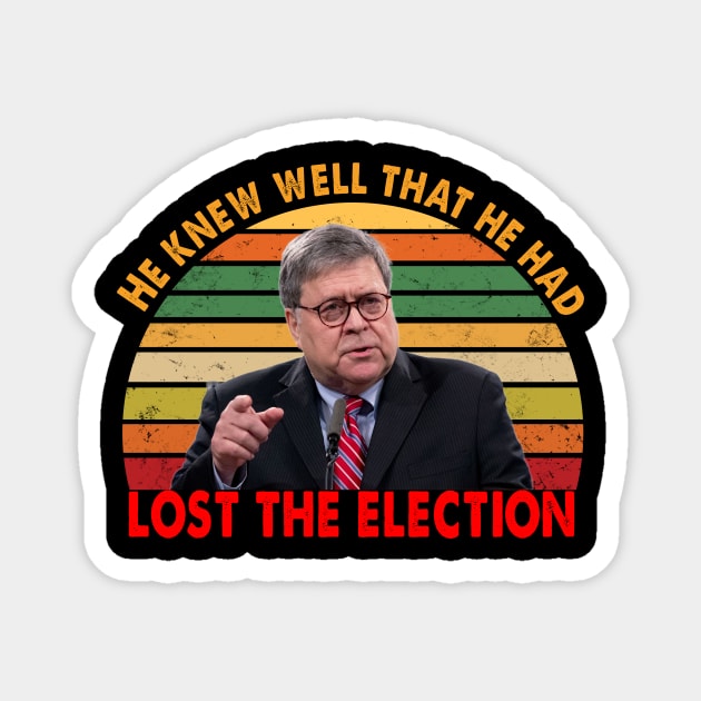 Attorney General Bill Barr He knew well that he had lost the election Trump Magnet by Spit in my face PODCAST