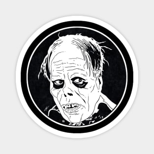 THE PHANTOM OF THE OPERA (Circle Black and White) Magnet