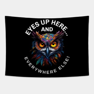 Colorful Owl tshirt - Vibrant And Stylish Owl Tapestry