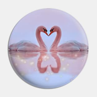 Love Swans (Two Swans) Pin