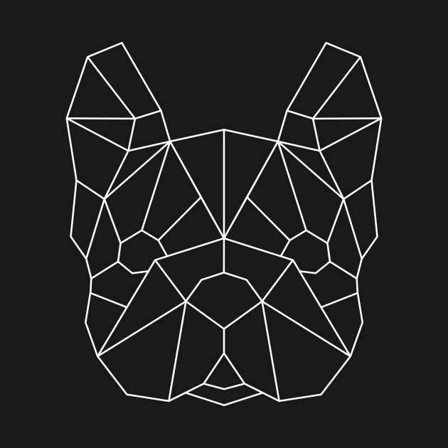 Geo Frenchie - White by fuzzyleaf