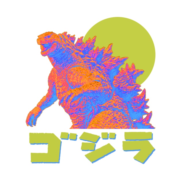 Electric Godzilla by Kayasa Art