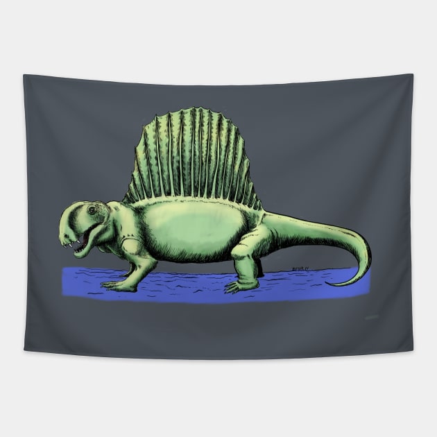 Dimetrodon Tapestry by szieser