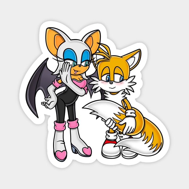 Tails' awkward crush Magnet by Zoryan Kvit