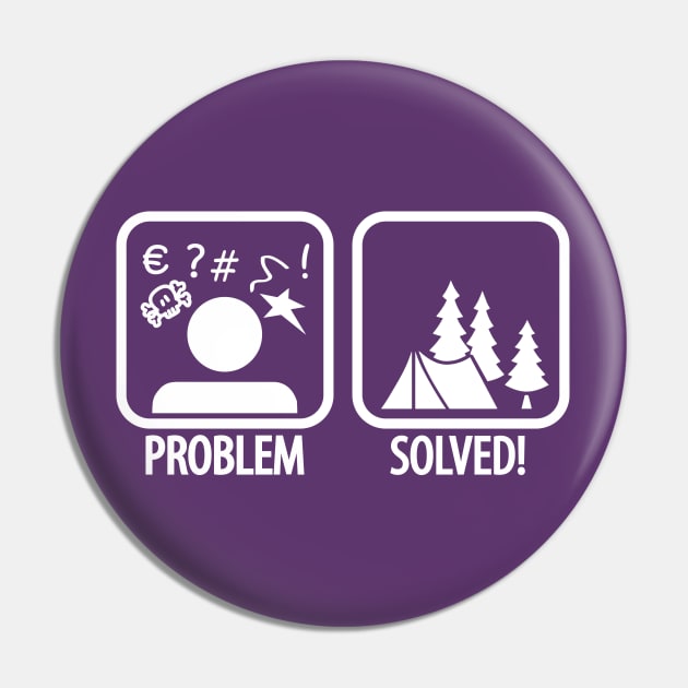 Problem Solved (white) Pin by nektarinchen