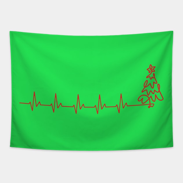 ECG XMAS Tapestry by INLE Designs