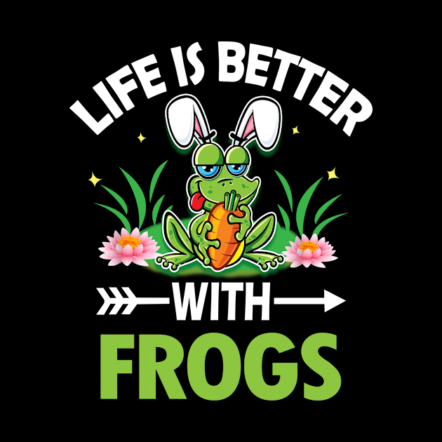 LIFE IS BETTER WITH FROGS by MugGiftManager