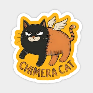 Cute cat chimera cat Magnet