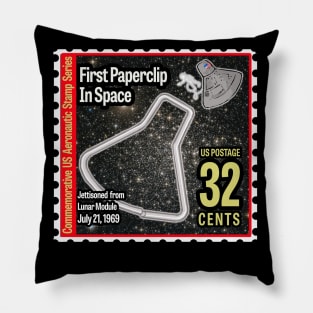 US STAMP FIRST PAPERCLIP IN SPACE Pillow