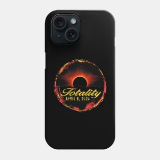 Totality Solar Eclipse April 8, 2024 Phone Case